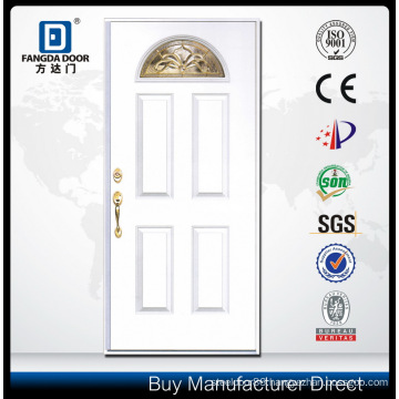 Modern Wood Door Look Hand Craft Fiberglass Door